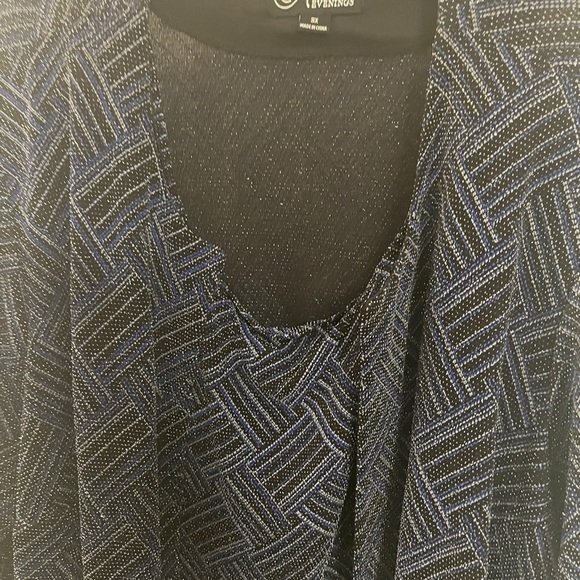 Alex Evenings 2-Piece Sparkle Twinset Jacket & Tank Top | Plus Size 3X - Picture 15 of 15